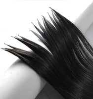 Extensions de cheveux en plumes de qualité supérieure, 100% cheveux humains véritables, une seule mèche, une seule ligne de plumes, best-seller