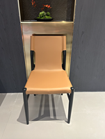 Chaises et tabourets de salle à manger de restaurant modernes, cuir synthétique, doux, durable, écologique, léger, usage commercial, hôtel, maison