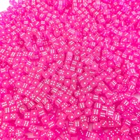 Dés en acrylique personnalisés en vrac, multicolores, transparents, petits, minuscules, pour jeux de rôle, 5 mm