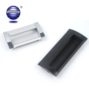Poignée de tiroir dissimulée en alliage d'aluminium moderne, bouton de meuble encastré, poignée de porte intégrée pour chambre, extérieur et entrepôt - Product Image 6