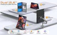 Vente en gros usine – Extension d'écran triple M4 15,6 pouces 1080p pour ordinateur portable, connexion directe simple TYPE-C pour PC/MAC, prise en charge OEM/ODM