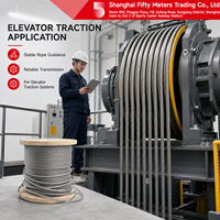 Câble de traction en acier haute résistance sur mesure pour ascenseur, idéal pour la remplacement des câbles de remplacement pour ascenseurs de passagers