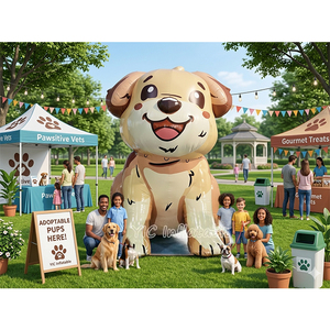Mascotte <span class=keywords><strong>de</strong></span> chien gonflable commerciale pour la décoration d'événements, design portable, <span class=keywords><strong>prix</strong></span> d'usine - Product Image 1