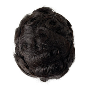 Tupé para hombres con sistema de <span class=keywords><strong>prótesis</strong></span> de cabello humano indio de varios tamaños y superventas Q6, precio al por mayor - Product Image 6