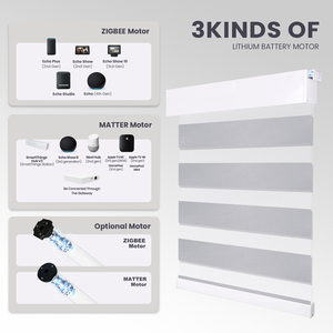 Không cần khoan cài đặt điều khiển từ xa có thể sạc lại pin hoạt động Google điều khiển cơ giới rèm cuốn cho cửa sổ - Product Image 6