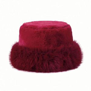 Chapeaux d'hiver en fourrure douce et chaude pour femmes, chapeaux seau de luxe pour femmes, vente en gros - Product Image 2