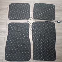 Tapis de voiture LED avec contrôle par application, éclairage étoilé à fibre optique, tapis de sol en cuir pour voiture, tapis en cuir avec éclairage à fibre optique