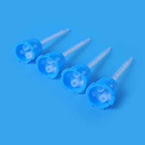 Puntali dentali in Silicone blu 1:1 laboratorio monouso punte dentali per materiale da impressione tubo testa di miscelazione - Product Image 2