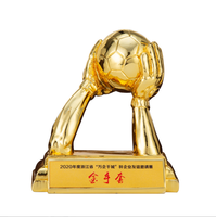 DÉMO Usine Vente Directe Football Trophée Gardien De But Gants D'or Gardien De But Fan Souvenir Impression Personnalisée Récompenses Scolaires
