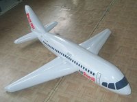 Petit avion publicitaire gonflable télécommandé avec impression personnalisée, 50 cm, utilisation en extérieur, matériau PVC de 0,18 mm d'épaisseur