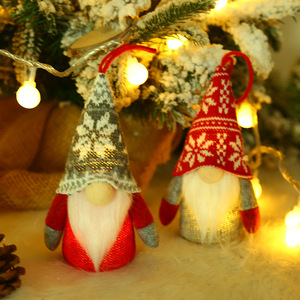 <b>Christmas</b> LED Light Knitted Faceless Rudolf Doll Decoration Warm White Glow Holiday Ornament Home Store <b>Window</b> <b>Display</b> Factory - Product Image 6