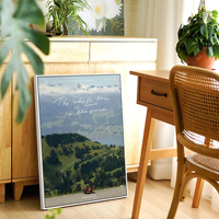 Cadre flottant en bois massif pour peinture sur toile DIY, bande encadrée à motifs carrés pour arts muraux et cadres photo