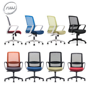 Chaise de <span class=keywords><strong>bureau</strong></span> moderne en gros pour hôpital, hôtel, avec dossier en maille, siège en tissu, plusieurs couleurs au choix, pivotante - Product Image 1