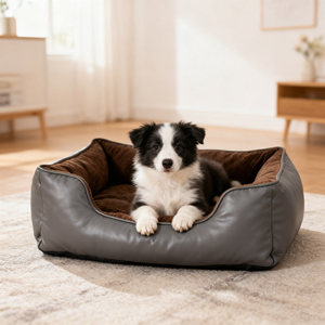 Hochwertiges weiches Haustier Hunde bett Kissen Rechteck Plüsch Leder Hundehütte Modernes Haustier Schlafs ofa für den Winter - Product Image 4