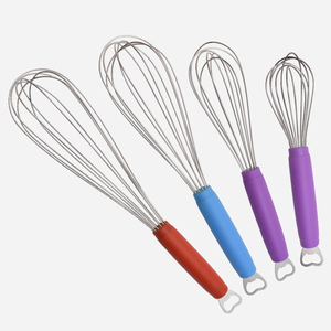 Meilleures ventes : Fouet à œufs en acier inoxydable 2 en 1, ouvre-bouteille, <span class=keywords><strong>batteur</strong></span> à œufs <span class=keywords><strong>manuel</strong></span> multifonction pour la cuisine à domicile, matériau métallique - Product Image 2