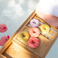 Bom Mandi Organik Pelembap Bentuk Donat, Promo Spesial Ulang Tahun Anak, Kue Ulang Tahun Alami, Bom Mandi Sehat 3 Pcs