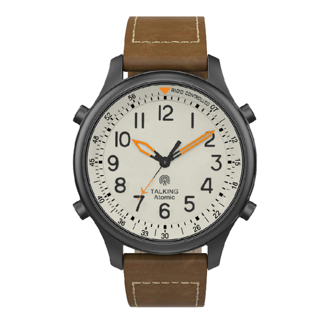 Fashional English/German/French Atomic Talking Watch With Days Date Loud Alarm Watch Visually Impaired and Old People