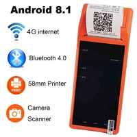 Mobile POS Q1 4G Réseau 2G + 16G Android POS Terminal 5.5 Pouces Mobile Paiement Terminal Téléphone pour Paiements & Loterie OEM Usine
