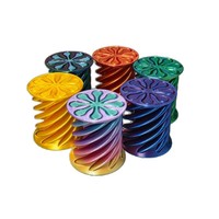 Juguete giratorio de plástico estilo TikTok, superventas transfronterizo, retro, en forma de cono, antiestrés, adorno 3D, directo de fábrica