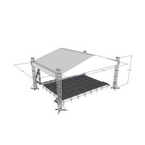 Nhôm ngoài trời tổ chức sự kiện giàn hệ thống buổi hòa nhạc mái giàn cho treo loa - Product Image 6