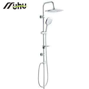 Set Doccia a Colonna con 4 Funzioni ABS, Kit Doccia Regolabile a Risparmio Idrico in Acciaio Inox 304 per Appartamenti - Product Image 6