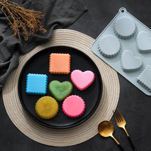 Vente chaude Moule à savon fait main personnalisé rond ovale rectangulaire Moule à gâteau Moule à chocolat en silicone - Product Image 6