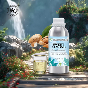 Huile d'amande douce chinoise biologique pour la peau, les cheveux et le visage - 100% pure naturelle, huile végétale pressée à froid, raffinée |   Prix en gros 1 kg - Product Image 1