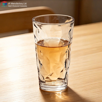 Verre à cocktail en plastique 370 ml, coupe diamant, pour Long Island Ice Tea et Tom Collins