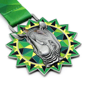 เหรียญกีฬาเคลือบทองพิมพ์ลาย UV แบบนูน 3 มิติ ตามสั่ง สำหรับการแข่งขันวิ่งมาราธอน วิ่งเทรล วิ่งเสมือนจริง และเหรียญแบบระเหิดสี - Product Image 5