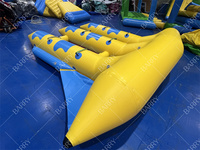 Poisson volant gonflable de triple de poisson de mouche de double tube remorquable pour des sports nautiques d'été