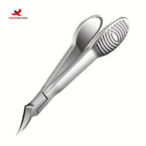 Coupe-ongles incurvé en acier inoxydable ultra-affûté de nouvelle conception, de qualité supérieure, pour le soin des ongles et des cuticules, type beauté - Product Image 1
