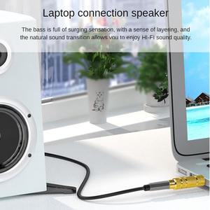 Адаптер стерео Jack <span class=keywords><strong>3</strong></span>.5мм (1/8'') (штекер) на Jack 6.35мм (1/4'') (гнездо) с позолотой из сплава, длина 6 см, для усилителя наушников, модель Jinghua S311 - Product Image 2