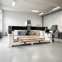 Machine de polissage automatique de pierre, routeur CNC 5 axes pour gravure sur granit, marbre et quartz
