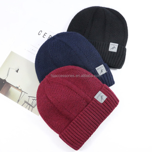 HZM-18207 New Arrival Cashmere Knit Fisherman Women Hat <strong>Wool</strong> Cotton Slouchy Mens <strong>Beanie</strong> - Product Image 3