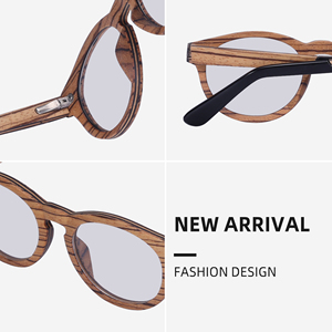 Gafas de Sol Unisex de Alta Calidad, Nueva Tendencia, Gafas de Madera de Zebra con Lentes TAC, Accesorios de Moda - Product Image 3