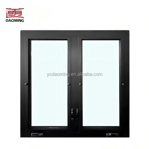 Ventanas Abatibles Horizontales de Diseño Moderno con Marco de Aleación de Aluminio y Vidrio Templado para Aislamiento Térmico en Villas - Product Image 1