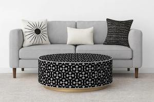 Table basse en os incrusté de qualité supérieure, fabriquée à la main, table centrale moderne pour salon avec un design unique en vrac - Product Image 4