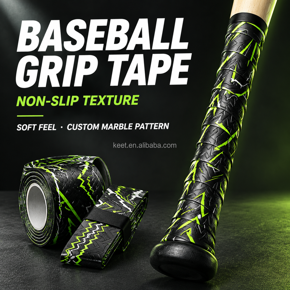 11 Piece Sphere Pattern OEM ODM Custom Pattern Baseball Bat Grip Tape Anti-Slip Textured Soft ...