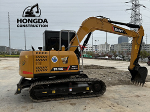รถขุดตีนตะขาบ Sy75c 7.5ตันขนาดเล็กจากจีนมือสอง Sany SY 75 75C - Product Image 4