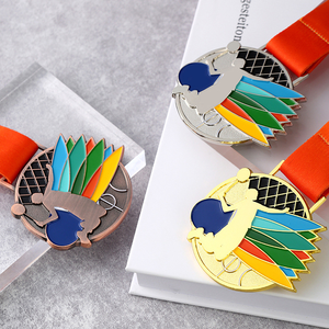 Hochwertige Benutzerdefinierte Logo Gold Silber Kupfer Badminton-Form Sportmedaille Badminton-Meisterschaft Rennen Zinklegierung Medaille - Product Image 6