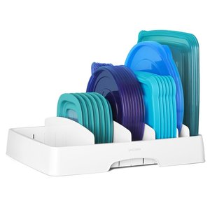 2021 hot selling Container Lid Organizer Kitchenware Divider dish rack plastic