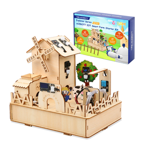 Thông minh nông nghiệp học tập Kit thông minh trang trại tự động hóa nhà mô hình bằng gỗ DIY dự án trường giảng dạy robot cho Arduino - Product Image 1