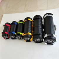 Saco de Arena de Cuero para Entrenamiento con Pesas, Ejercicio de Sentadillas, Fitness en Interiores, Alivio del Estrés, Entrega Directa de Fábrica