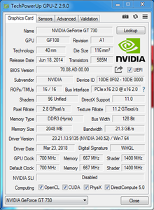 Tarjeta Gráfica para PC GT730 de Bajo Precio, 2GB/4GB <span class=keywords><strong>DDR3</strong></span>, GPU 192SP GK208, 25W, 128 bits, Ventilador Único - Product Image 6