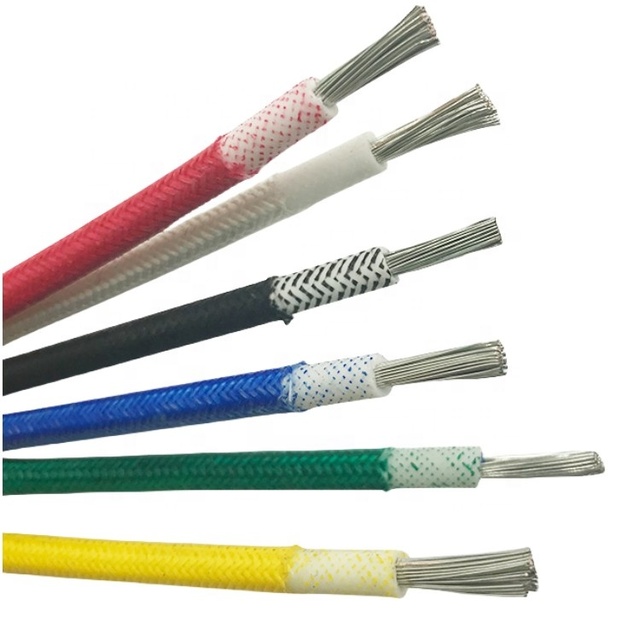 260C 600V 10/16/25mm2 High Temperature Wire Silicone Cable Wire Heat Resistant Cable AGR AGRP 300degree Fiberglass Braided Wire