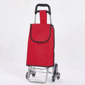 Bolsa de Compras Plegable de Poliéster con Ruedas y Logotipo Personalizado, Carrito de Viaje Plegable - Product Image 4