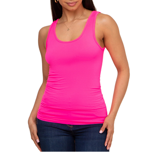 Camiseta sin mangas de algodón sólido para mujer, estilo veraniego, sexy, ajustada, transpirable, tejida, ecológica y cómoda de Tongyang. - Product Image 1
