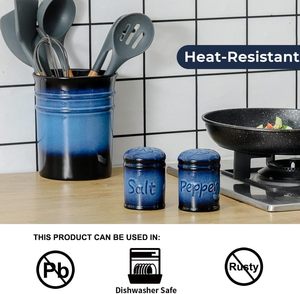 Juego de <span class=keywords><strong>Salero</strong></span> <span class=keywords><strong>y</strong></span> Pimentero de Cerámica, <span class=keywords><strong>Salero</strong></span> <span class=keywords><strong>y</strong></span> <span class=keywords><strong>Azucarero</strong></span> para Encimera, Resistentes al Óxido, (Juego de 2) - Product Image 5