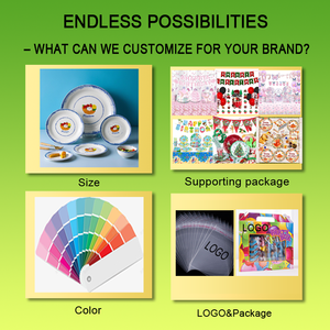 Juego de Cubiertos Navideños Modernos Personalizados con Calcomanías de Feliz Navidad <span class=keywords><strong>en</strong></span> Vasos de Papel, Platos, Servilletas y Manteles - Product Image 5