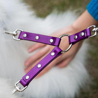 Laisse pour chien anti-emmêlement en caoutchouc TPU imperméable Happy Light pour plusieurs chiens